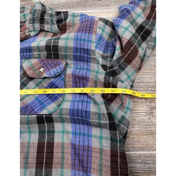 Vtg Five Brother Soft Flannel Shirt Plaid Mens Tallman 3XLT Gorpcore Cabincore - Picture 9 of 14